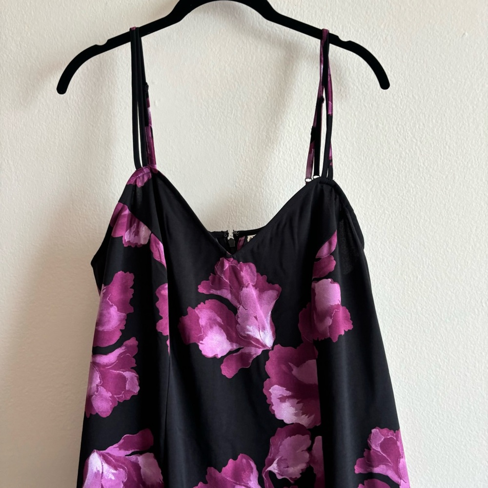 NEW Ava & VIV Mermaid Midi Dress Floral Sleeveless 1X Wedding Cocktail Valentine - Picture 5 of 10